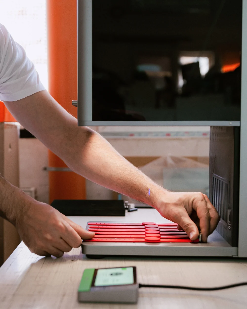 Print UV obiecte promoționale roșii forme personalizate